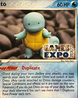 Ditto GAMES EXPO Card- Ex Delta Species 64/113-Super Rare Pokemon Promo -NM - Image 3