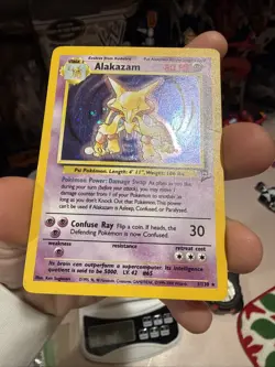 Pokemon Alakazam Base Set 2 Holo Rare Card 1/130 WOTC 2nd Edition - Image 2