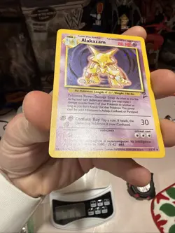 Pokemon Alakazam Base Set 2 Holo Rare Card 1/130 WOTC 2nd Edition - Image 3