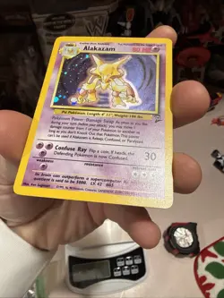 Pokemon Alakazam Base Set 2 Holo Rare Card 1/130 WOTC 2nd Edition - Image 4