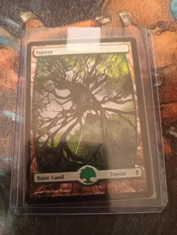 Forest (249) - Full Art Zendikar Foil, NM, MTG, magic, FREE NEXT DAY SHIPPING! - Image 1