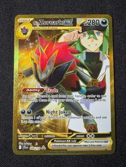 N's Zoroark ex 189/159 Gold Hyper Rare Pokemon TCG Journey Together - Image 1