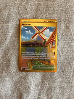 Pokemon TCG Obsidian Flames Artazon Gold Secret Full Art Near Mint 229/197 - Image 1