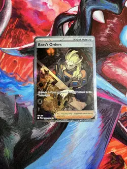 Pokemon Boss's Orders Ghetsis 265/193 Paldea Evolved Special Illustration Rare - Image 1