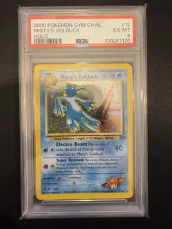 Pokemon 2000 Misty's Golduck Holo 12/132 PSA 6 - Image 1