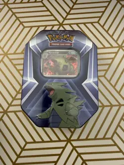 Pokemon Tyranitar Triple Whammy Collector Tin Sealed - Image 1