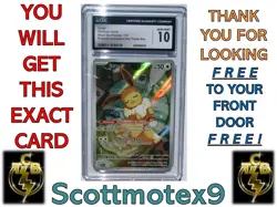 2025 Eevee 173 Black Star Promos PRISMATIC EVOLUTIONS Elite T B Grade CGC 10 - Image 1