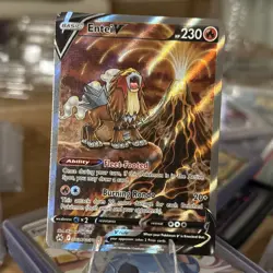Entei v Crown Zenith Galarian Gallery Holo Ultra Rare Pokemon TCG GG36/GG70 - Image 1