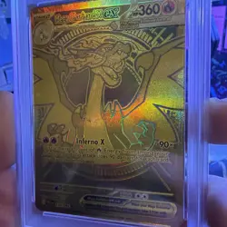 2025 Pokemon Mega Charizard X ex #130 Gold Hyper Rare PSA 9 Mint – PFL EN - Image 3