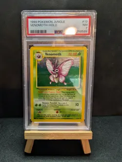 Pokemon - Venomoth 13/64 Jungle Holo - No Symbol Error - PSA 7 - Image 1
