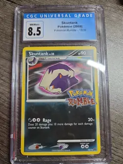 Pokemon Rumble CGC 8.5 Skuntank 2009 Rumble 13/16 NM Near Mint - Image 1