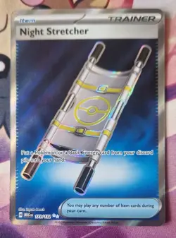 Pokemon TCG Night Stretcher 173/132 Secret Ultra Rare Mega Evolution Base NM-M - Image 1