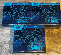 3x Pokemon TCG Phantasmal Flames ETB Elite Trainer Box - SEALED ✅ - Image 1