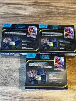 3x Pokemon TCG Phantasmal Flames ETB Elite Trainer Box - SEALED ✅ - Image 2