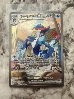 Paldea Evolved QUAQUAVAL EX Special Illustration Rare #260/193 Pokemon TCG - Image 1