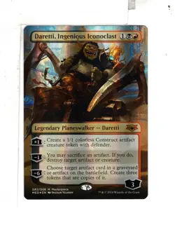 MTG SkeenAB Daretti Ingenious Iconoclast BORDERLESS FOIL from Mythic Edition. NM - Image 1
