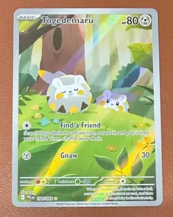 Pokemon TCG Togedemaru 104/094 Illustration Rare Phantasmal Flames Pack Fresh - Image 1