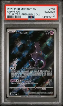 Pokemon Mewtwo SVP 052 151 Ultra Premium Collection Promo PSA 10 Gem Mint - Image 3