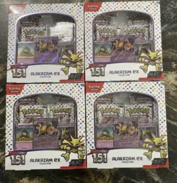 Pokemon TCG Scarlet & Violet 151 Alakazam ex Collection Booster Box New 4 Boxes - Image 1