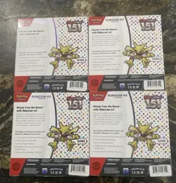 Pokemon TCG Scarlet & Violet 151 Alakazam ex Collection Booster Box New 4 Boxes - Image 2