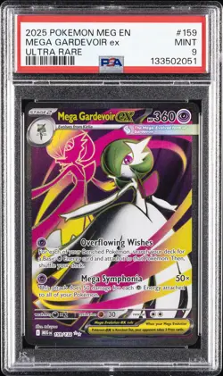 2025 POKEMON MEG EN-MEGA EVOLUTION ULTRA RARE #159 MEGA GARDEVOIR EX PSA 9 - Image 1