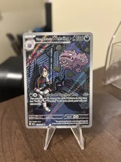 Pokemon TCG Team Rocket's Weezing Sv10 Illustration Rare Holo 199/182 HP 130 - Image 1