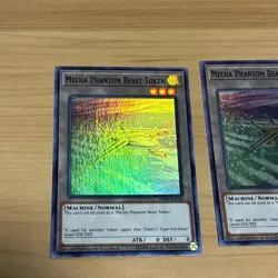 YuGiOh Mecha Phantom Beast Token (A) OP09-EN026 - Super Rare LP Dracossack x2 - Image 2