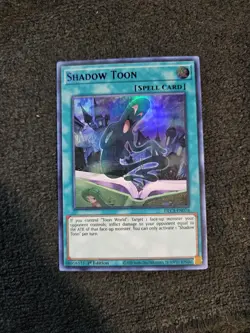 Yugioh Shadow Toon - 1st Edition - Ultra Rare Holo - Purple - Image 1