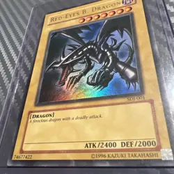 Yu-Gi-Oh! RED EYES BLACK DRAGON HOLO SDJ-001! GREAT CONDITION A - Image 4