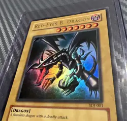 Yu-Gi-Oh! RED EYES BLACK DRAGON HOLO SDJ-001! GREAT CONDITION A - Image 5