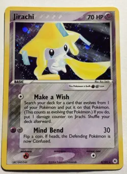 Pokemon Jirachi Holo Rare TCG Card 8/101 EX Hidden Legends LP - Image 1