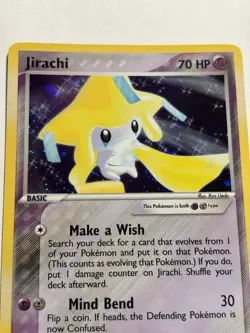 Pokemon Jirachi Holo Rare TCG Card 8/101 EX Hidden Legends LP - Image 4