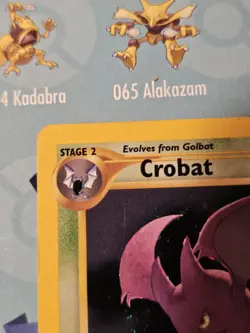 Pokemon TCG Crobat 1st Edition Holo Neo Revelation 04/64 Card - Image 3