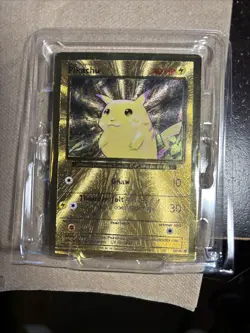 PIKACHU 2021 POKEMON CELEBRATIONS #58/102 GOLD METAL CARD ULTRA PREMIUM COLL - Image 1