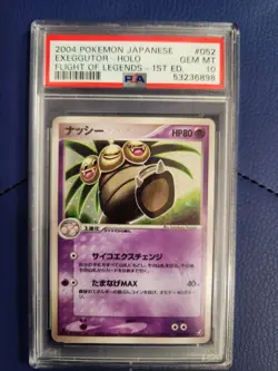 Pokemon Card Exeggutor 052/082 Holo Rare Flight of Legends GRADED PSA 10 GEM MT - Image 1