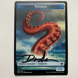 WIZARDS OF THE COAST MTG Dan Scott Signed Proof Card Tentacle 006/014 - Image 1