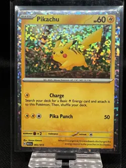 Pokemon TCG Pikachu Holo Promo McDonald's 2024 Card 002/015 NM - Image 1