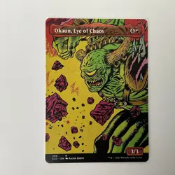 MTG Okaun, Eye Of Chaos Heads I Win Tails You Lose *Thick Stock* 2-sided NM/MT - Image 1