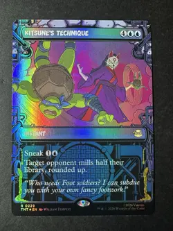 MTG Kitsune’s Technique 0229 Showcase Foil TMNT Rare TMT EN 2026 - Image 1