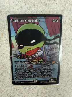 Dark Leo & Shredder (Showcase) Teenage Mutant Ninja Turtles Foil NM - Image 1