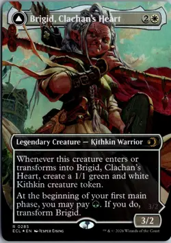 Brigid, Clachan's Heart (Borderless) R Lorwyn Eclipsed 285 NM Foil Magic - Image 1