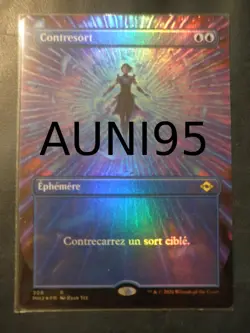 mtg magic counterspell extended borderless FOIL FRENCH vf fr contresort horizons - Image 1
