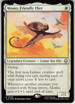 MTG Momo Friendly Flier Foil NM Avatar: The Last Airbender Magic 29 - Image 1