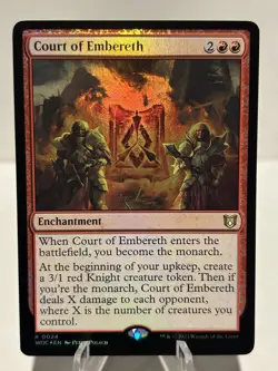 Court of Embereth 24 R Commander: Wilds of Eldraine FOIL NM MTG - Image 1
