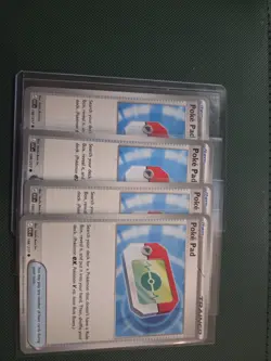 4x Poke Pad 198/217 Ascended Heroes Pokemon Trainer Play Set Of 4 - Image 1
