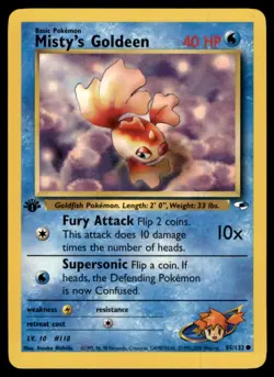2000 Gym - Heroes 1st Edition Misty’s Goldeen Basic/Common #85 - Image 1