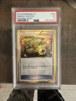 Pokemon Energy Switch Roaring Skies 109/108 Holo Secret Rare EX 2015 PSA 5 - Image 1