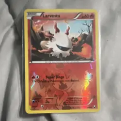 Pokemon Larvesta 21/108 Dark Explorers Reverse Holo Common 60 HP - Image 1
