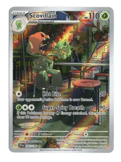 Pokemon Scovillain 202/198 Scarlet & Violet Base Illustration Rare NM 2023 - Image 1