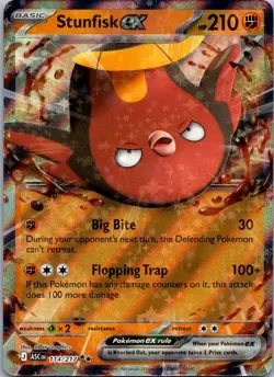 Stunfisk ex 114/217 Double Rare ME: Ascended Heroes Pokemon Near Mint - Image 1